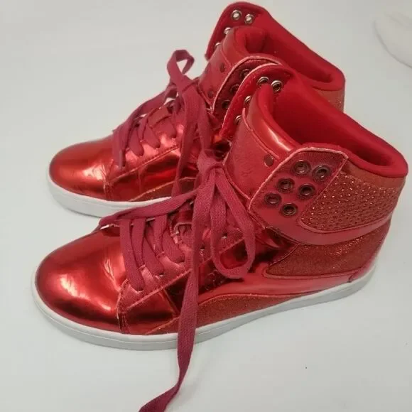 PASTRY BRIGHT RED SNEAKERS. SIZE 7 - Picture 8 of 12